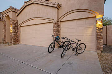 Mountain bikes are included for guests who long to pedal the many nearby trails and roadways.