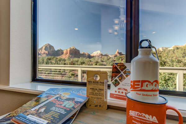 Red Rock Parking Pass and Reference Materials to Use During your Stay, But the Swag is Yours