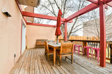 Patio and Outdoor Dining Area- Hazel