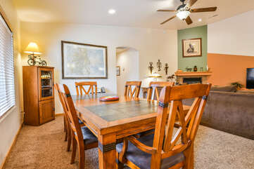 Cozy Dining Room with Guest Seating