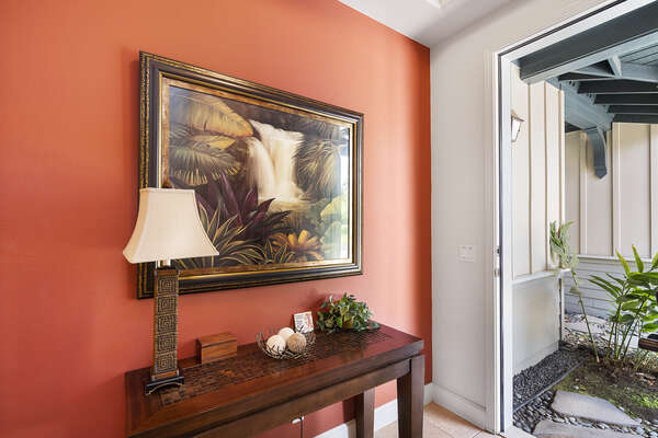 Console Table in the Entryway