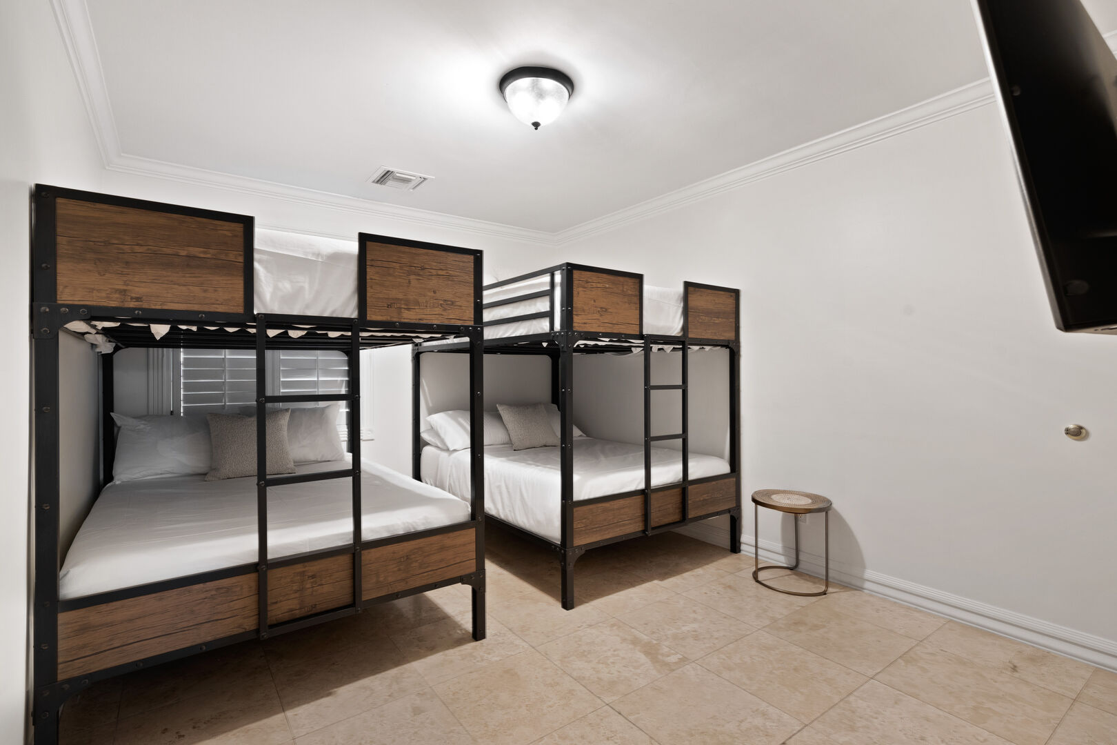Bedroom Four w/ 2 Full-Full Bunk Beds & TV