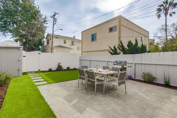 Spacious Backyard, Fully Fenced for Privacy at this Pacific Beach Home Rental
