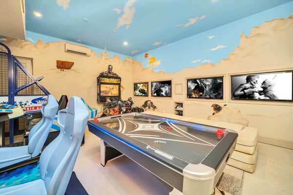 Entertainment for everyone in this amazing games room