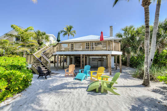 Fort Myers Beach Rental with Sandy Backyard and Beach Access