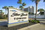 Photo of the Silver Beach Towers Entrance Sign.