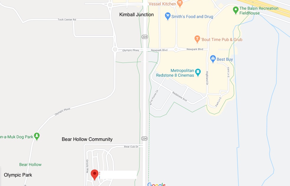Bear Hollow Community is Close to Olympic Park, a Dog Park and Kimball Junction