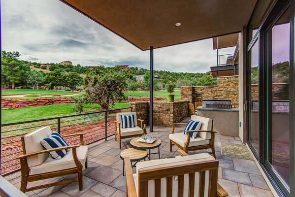 Comfortable Patio Seating with Great Views