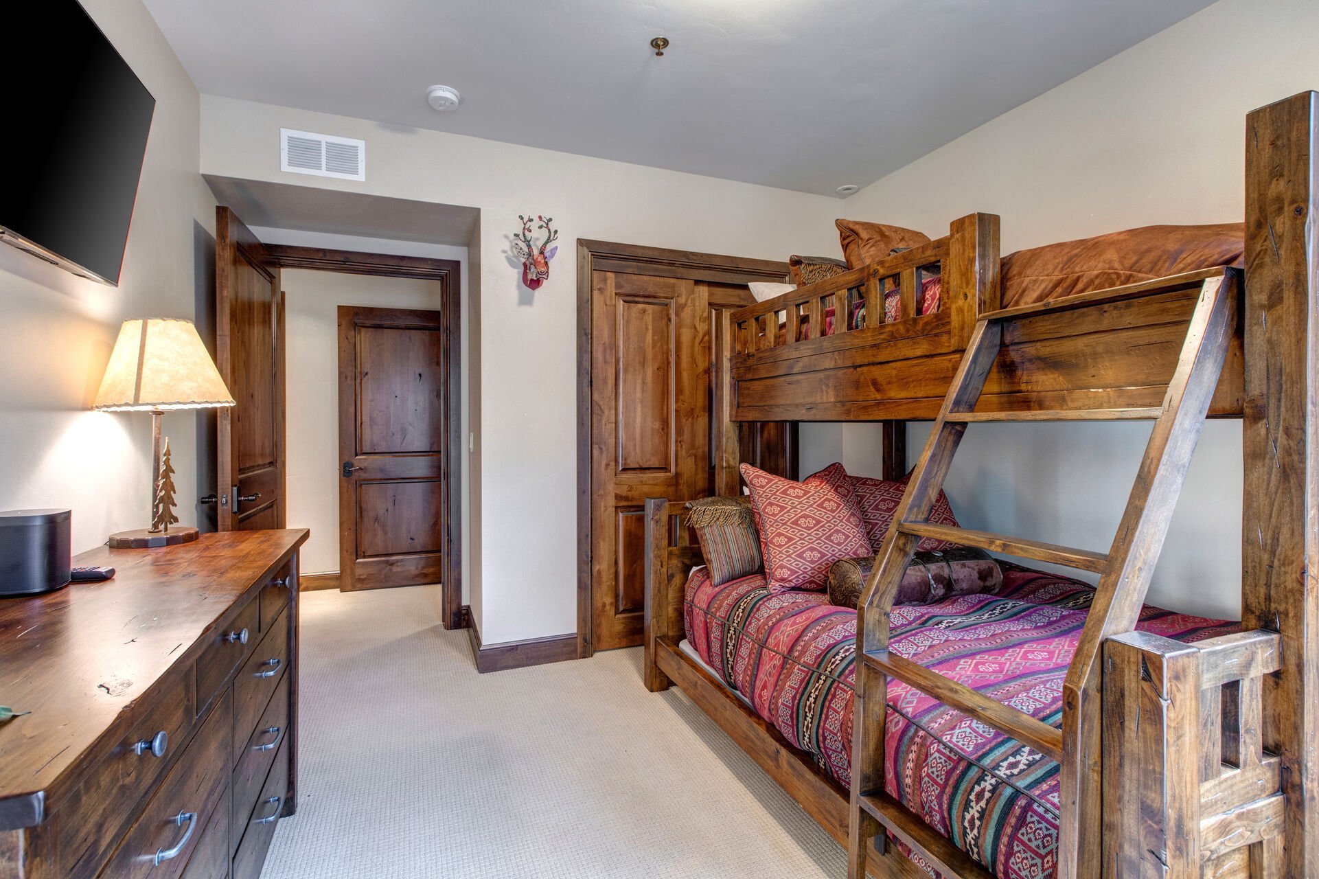 Lower Level Bedroom 4 with Twin over Full Bunk Bed, 43