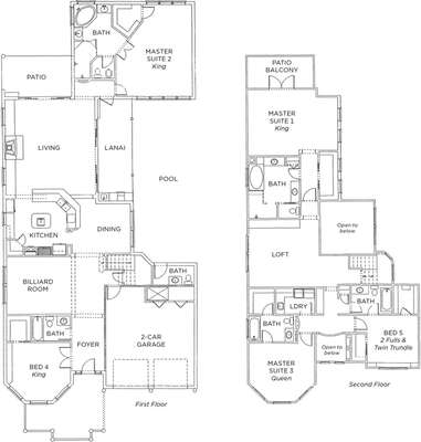 Homestead Mahogany Floor Plan - no guest access to garage