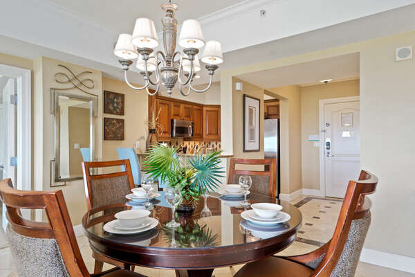 It's wonderful to have the option to dine in the quiet of the home.