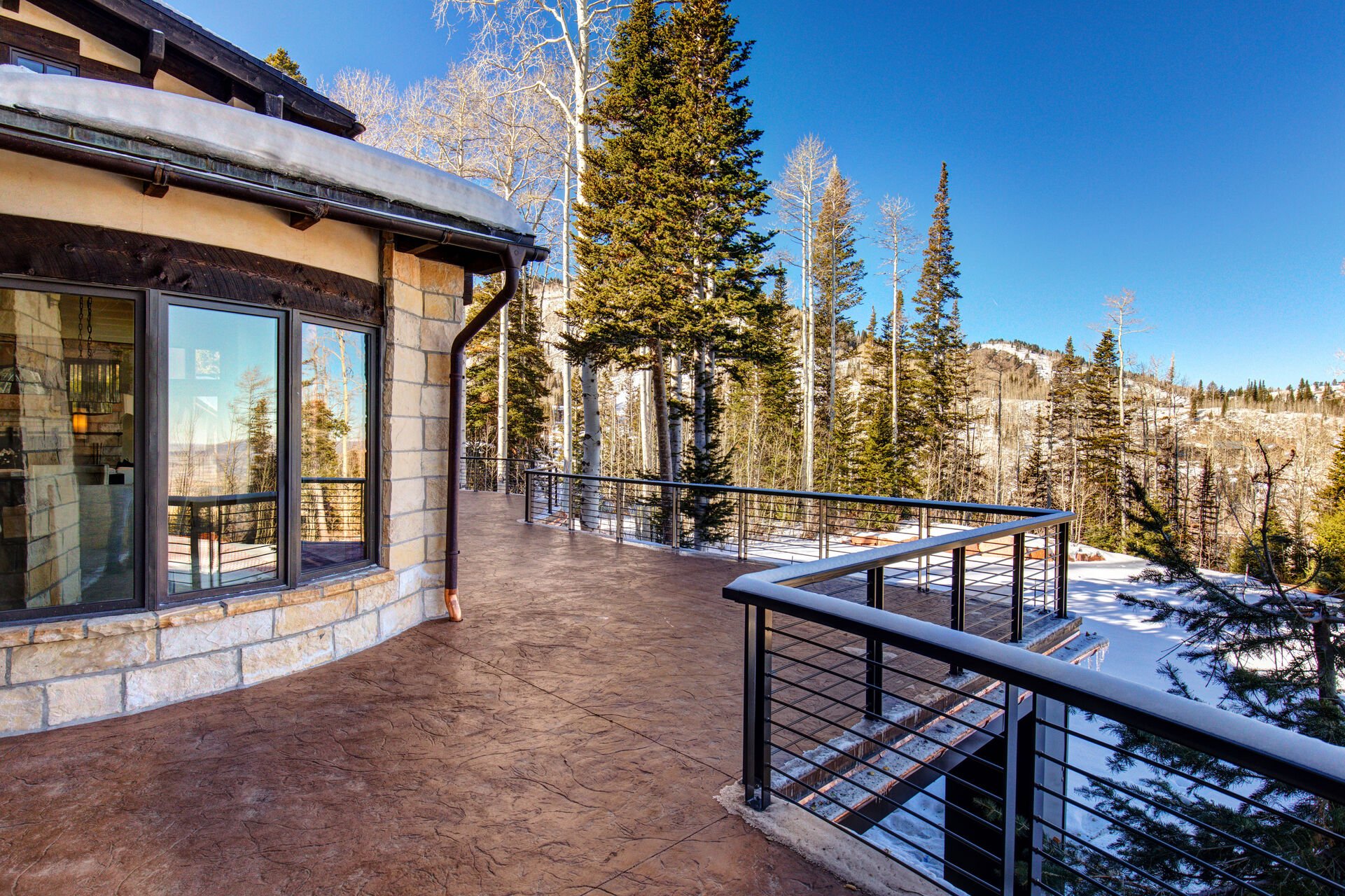 Take in the gorgeous surrounding views of Park City and the Mountainis