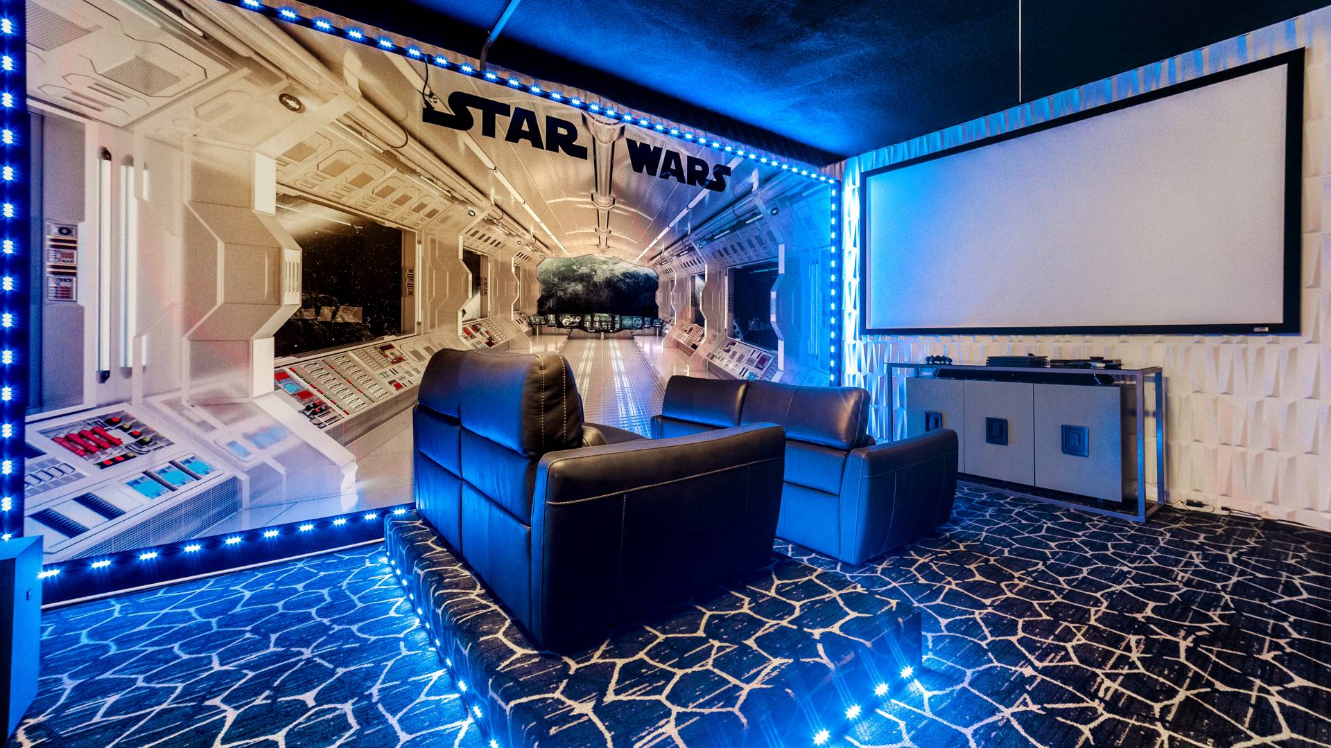 Theater Area in Game Room