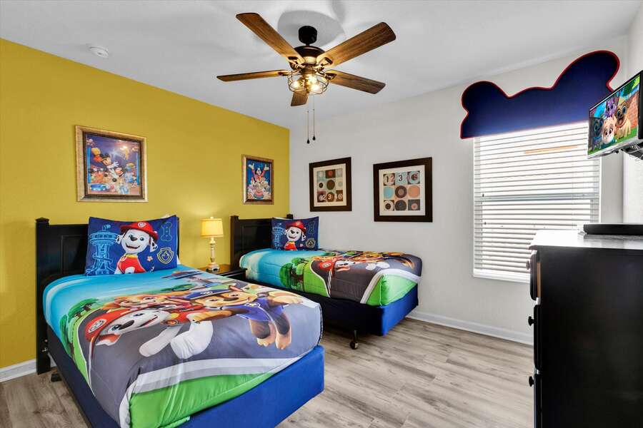 Two Twins Bedroom 4 Upstairs
Mickey Theme