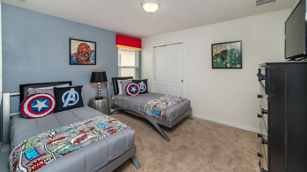 Two Twins Bedroom 5  Upstairs
Avengers