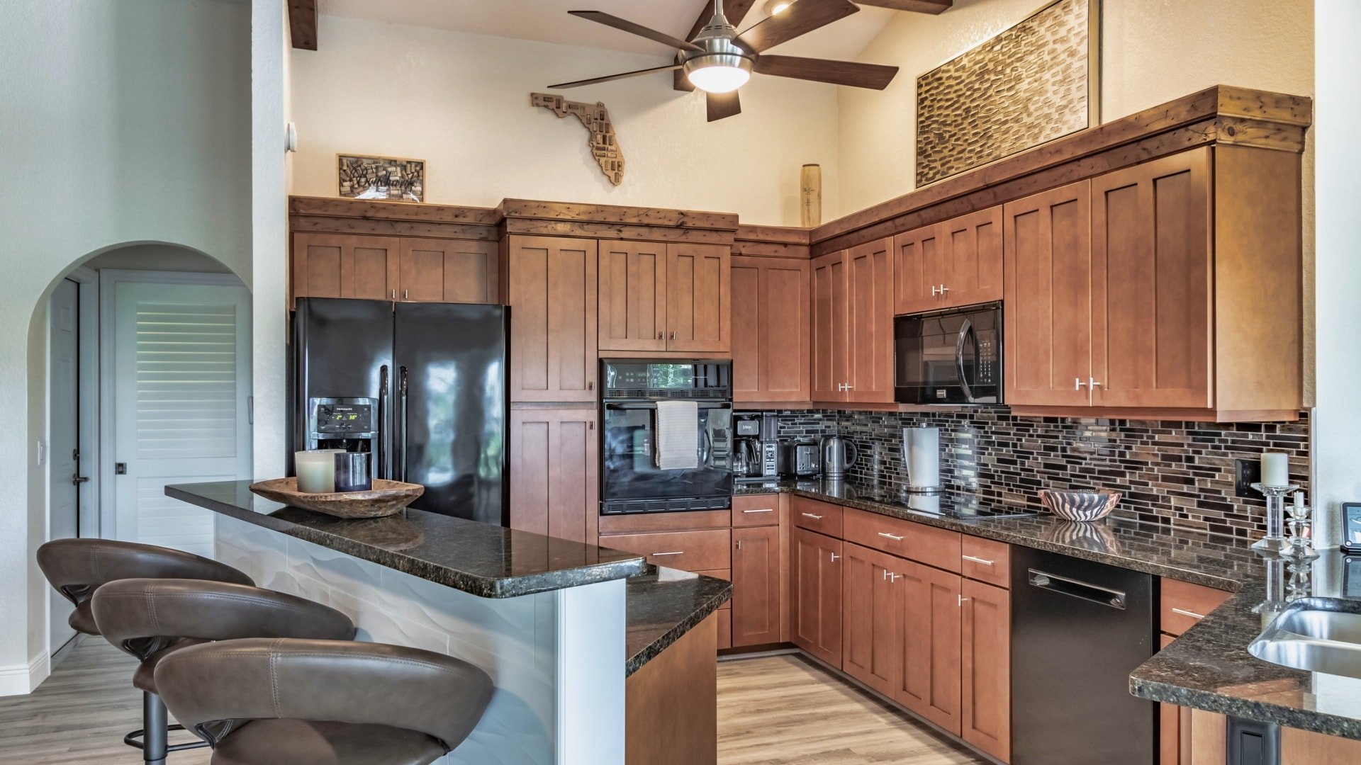 Kitchen with upgraded appliances