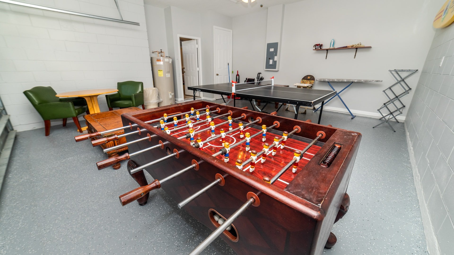 Game Room Angle
Ping Pong Table
Foosball Table