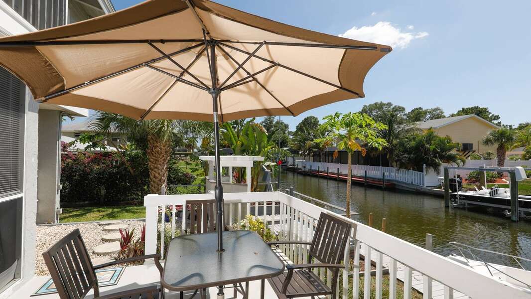 Relax in the Florida sunshine and watch the wildlife from the patio area.