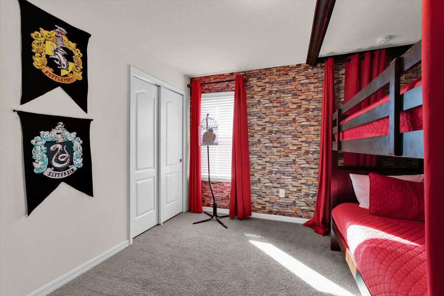 Twin/Twin Bunk Bedroom 6 Upstairs
Harry Potter Theme