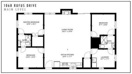 Floor plan of this waterfront Smith Mountain Lake vacation rental.