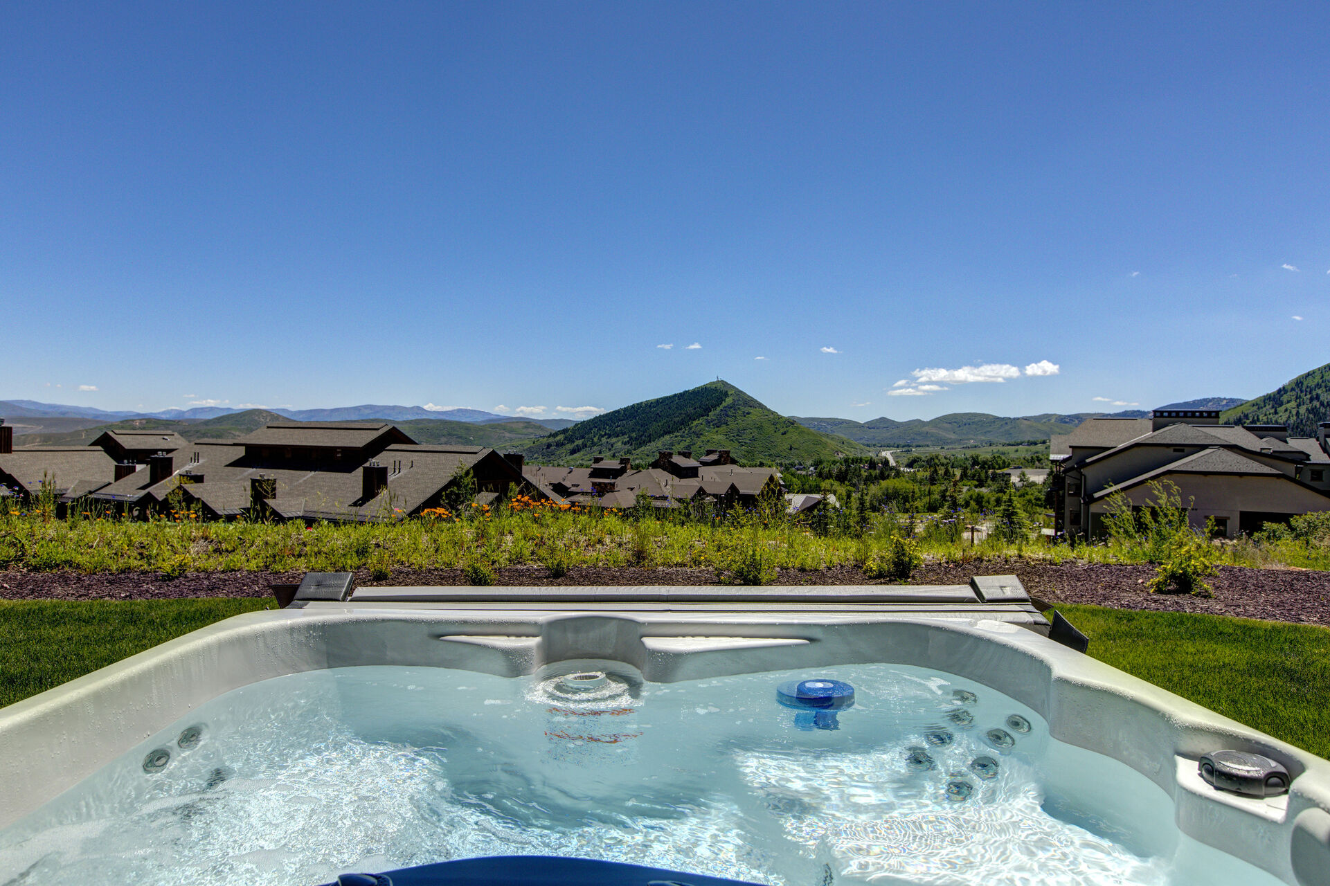 Stunning views from the homes' private hot tub patio