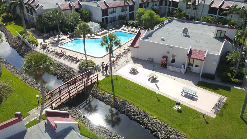 Aerial of Pool Area