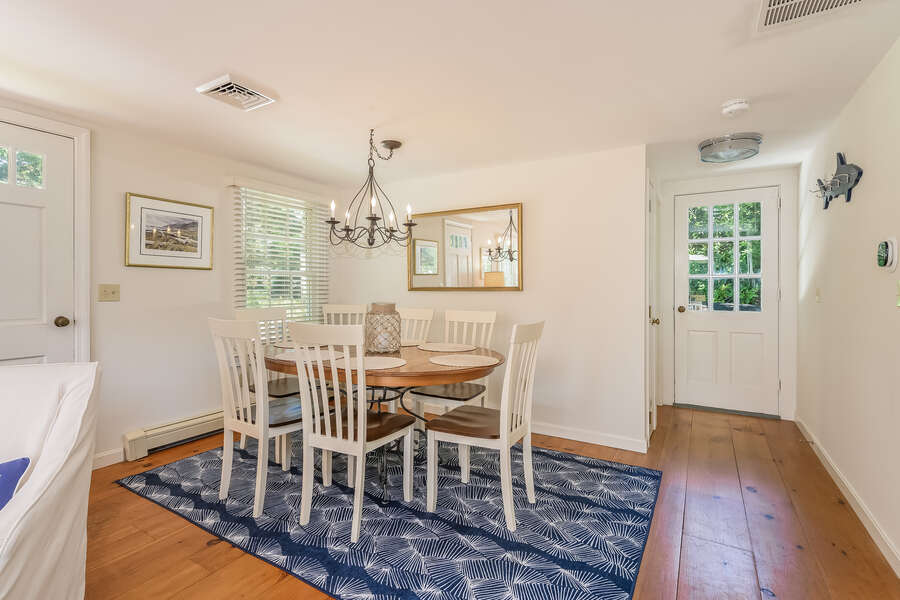 Dining area with seating for 8 -  80 Lienau Dr Chatham Ma - Cape Cod- New England Vacation Rentals-