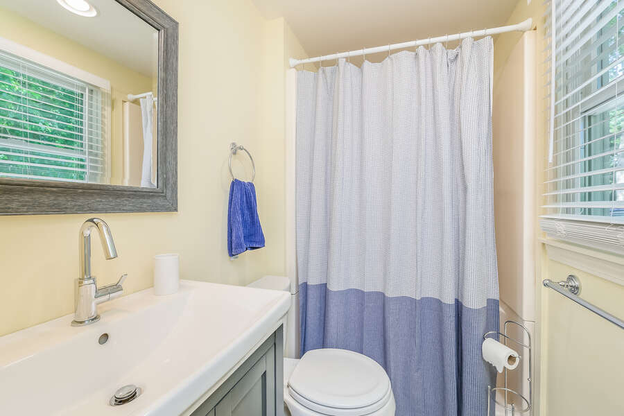 Bathroom #1 Shower only with vanity, toilet-is off the dining/living area 80 Lienau Dr Chatham Ma - Cape Cod- New England Vacation Rentals