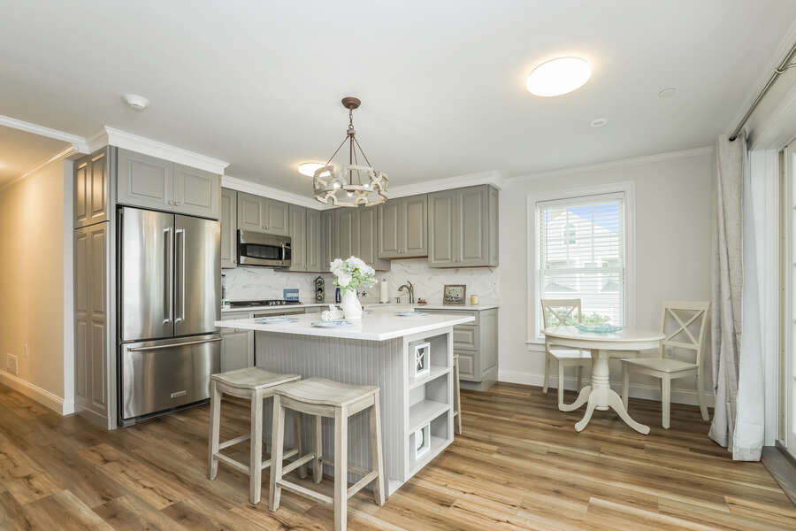 Kitchen with all new stainless appliances - 405 Old Wharf Road-Dennisport Cape Cod-  New England Vacation Rentals