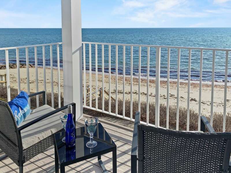 Balcony with beautiful Ocean views - Welcome to Coastal Cove at 405 Old Wharf Road-Dennisport Cape Cod- New England Vacation Rentals
