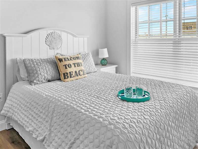 Bedroom #1 with Queen bed and en-suite bath - 405 Old Wharf Road-Dennisport Cape Cod- New England Vacation Rentals