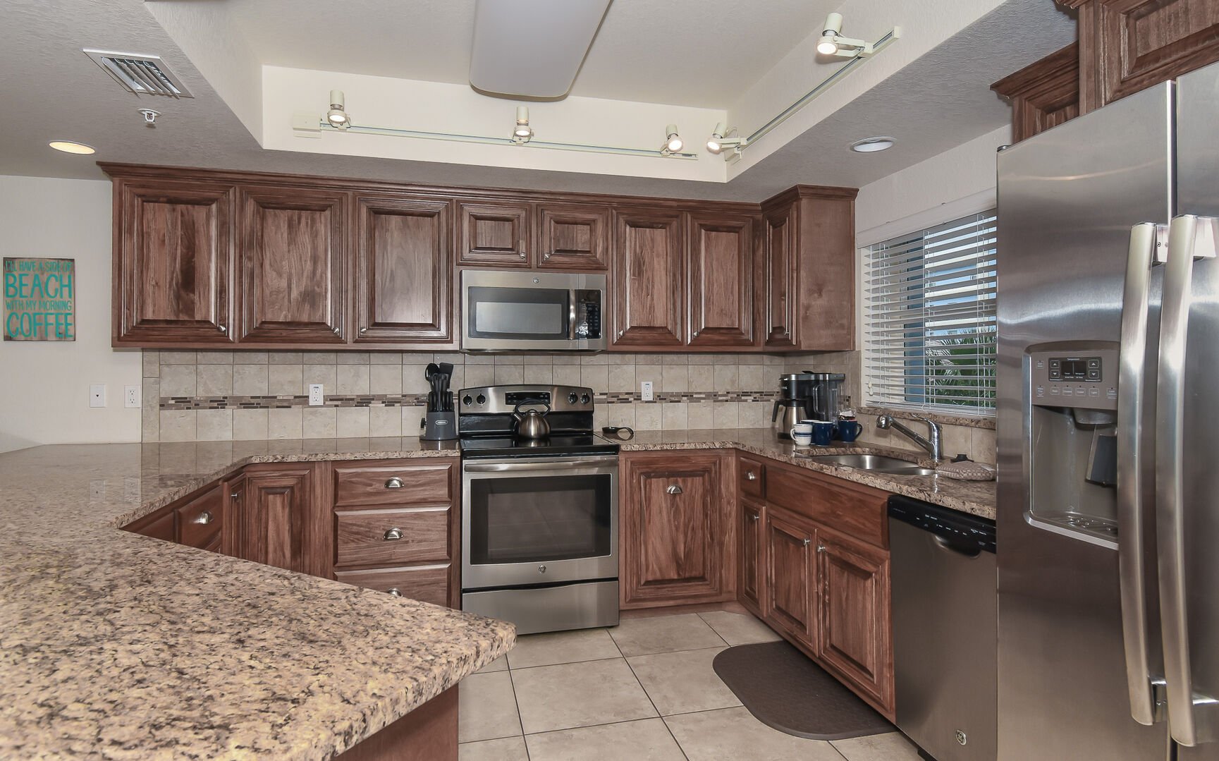 large fully equipped kitchen