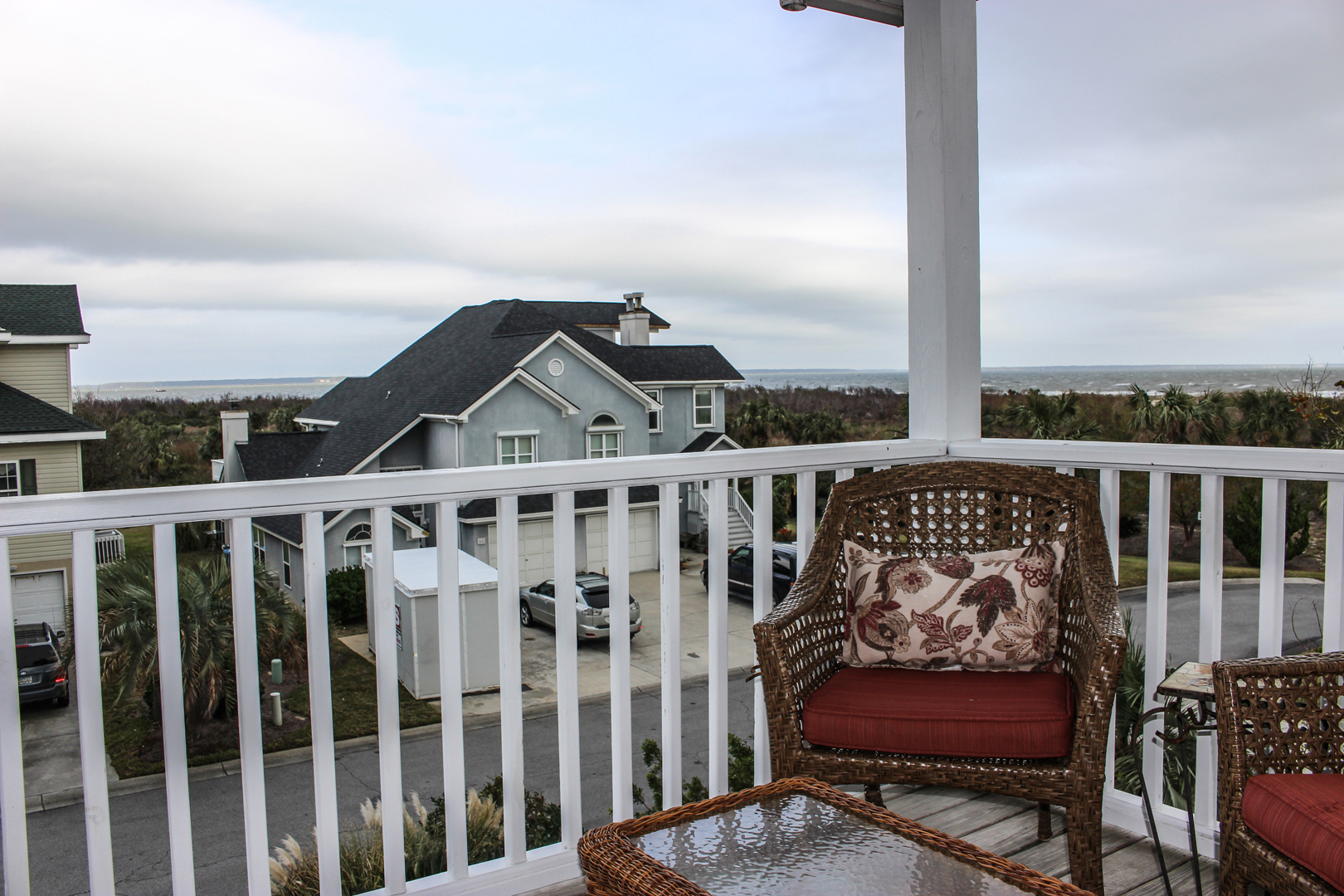 Tybee Island Vacation Rental Mariner's View off balcony