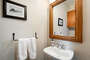 Main Level Powder Room in our Steamboat Condo Rental
