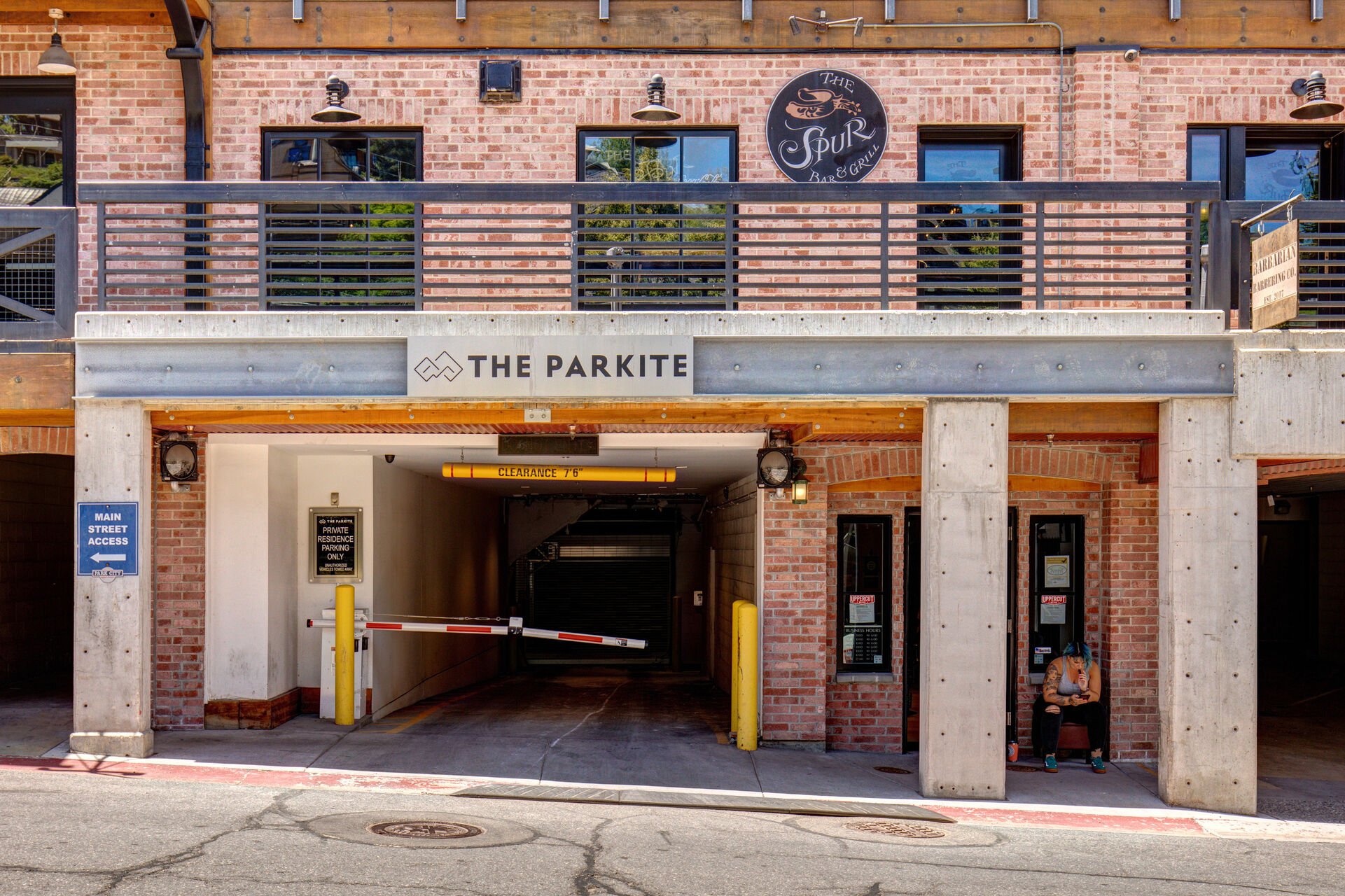 Entrance to the Private Parkite Underground Parking Garage