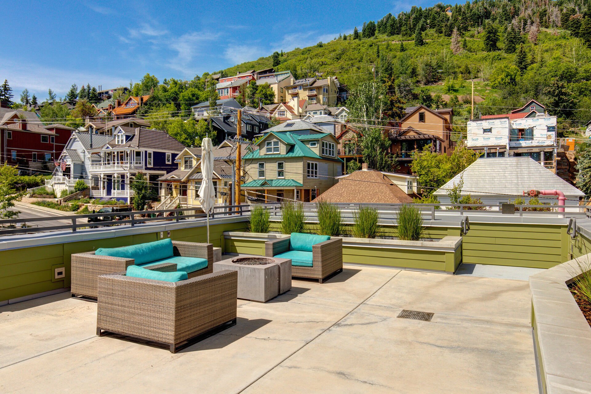 Rooftop Deck with Mountain Views