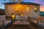 Outdoor living, Austin style – enjoy the historic ambiance on this charming patio.