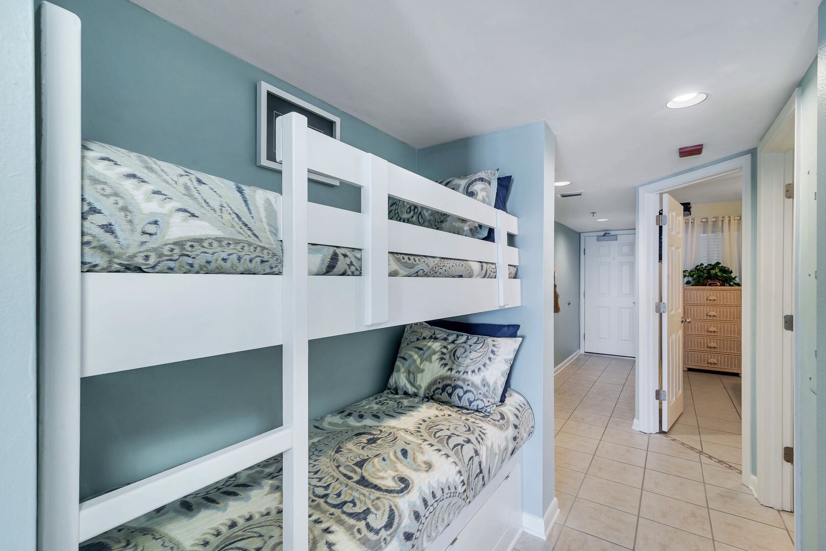 Bunk Twin Beds Right Outside Master Bedroom