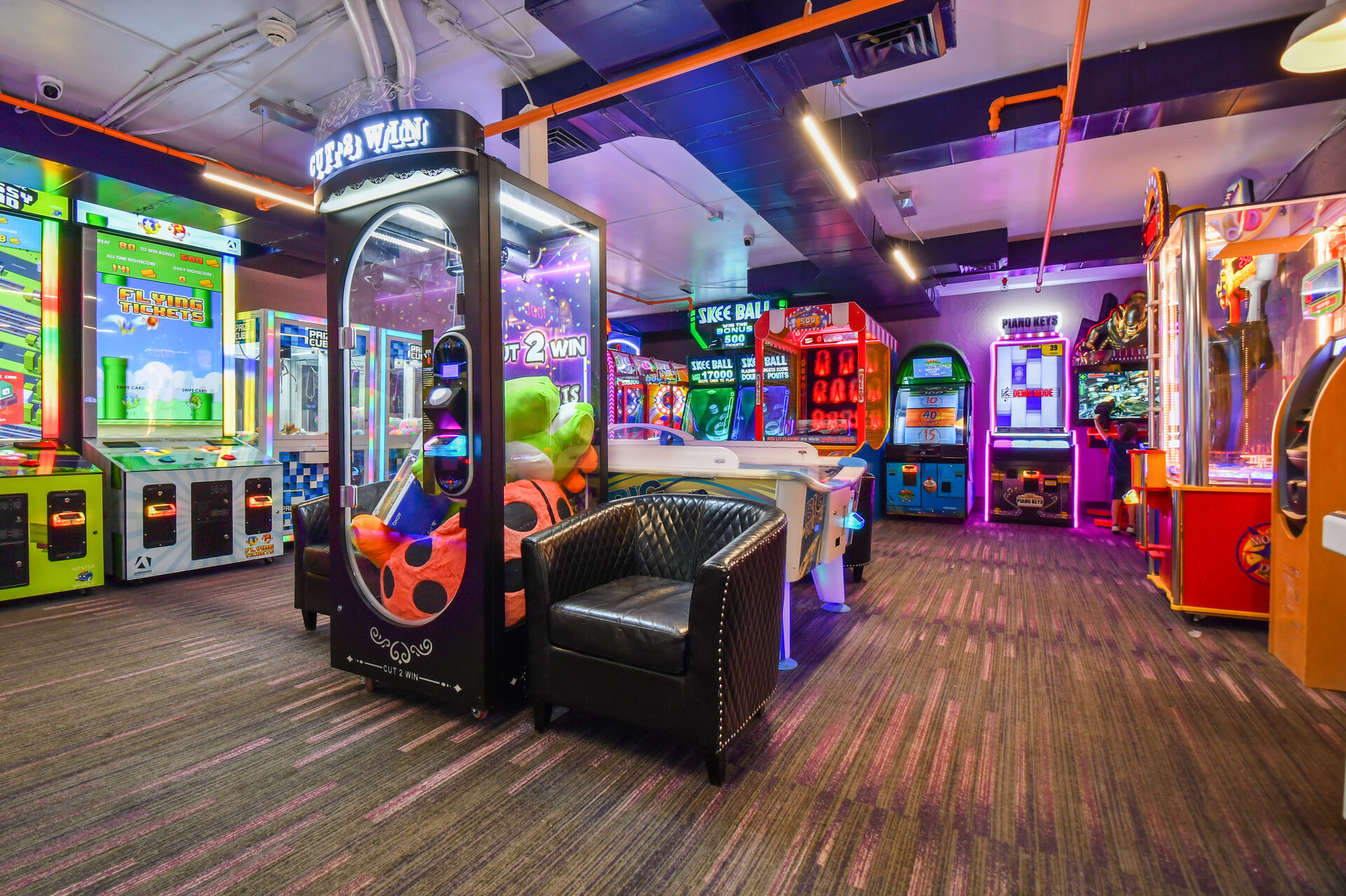 On property Arcade game room
