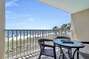 Private Balcony Overlooking the Beach and the Gulf with Dining Table for 4