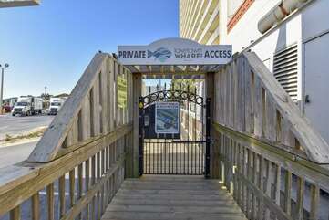 Private beach access