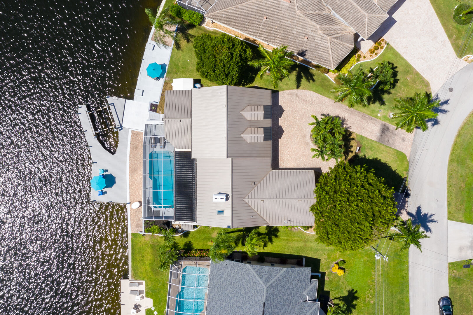 Cape coral vacation rental with heated pool and boat dock