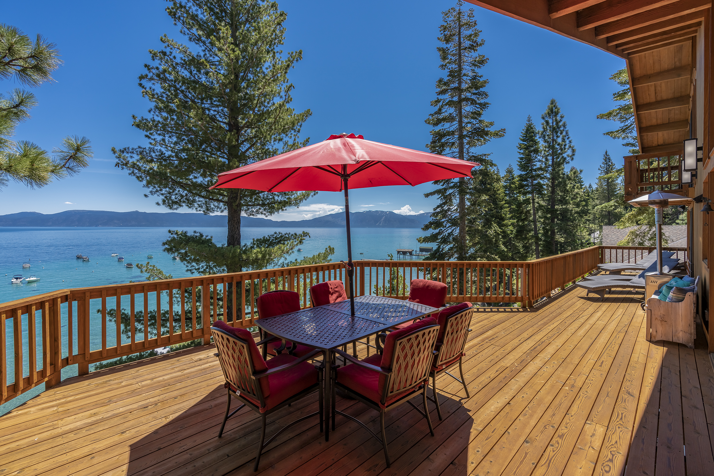 Lakefront home in Rubicon w/panoramic views, decks and buoy!