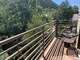 The balcony overlooks the San Miguel River and Telluride's River Trail.