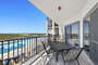 Beautiful sun drenched Private Balcony Overlooking the Pool and the Gulf of Mexico