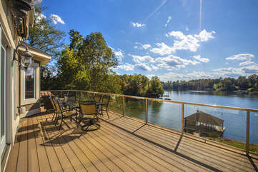 Wonderful views to the lake from every deck