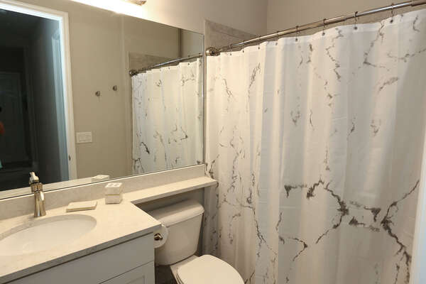 Guest Bathroom with shower Tub Combo