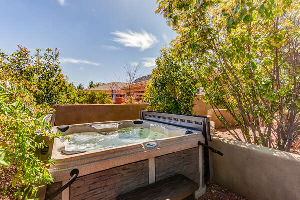 New Private Hot Tub in the Backyard