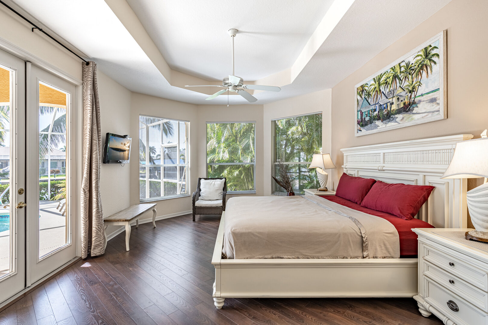 Master Bedroom with lanai access