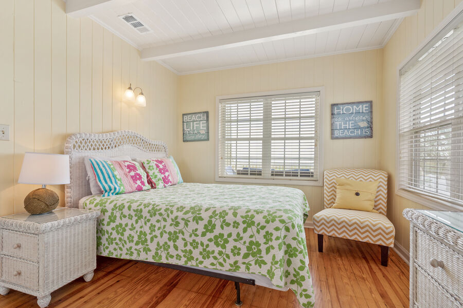 A Place of Searenity vacation home in Cherry Grove, North Myrtle Beach | bedroom 1 | Thomas Beach Vacations